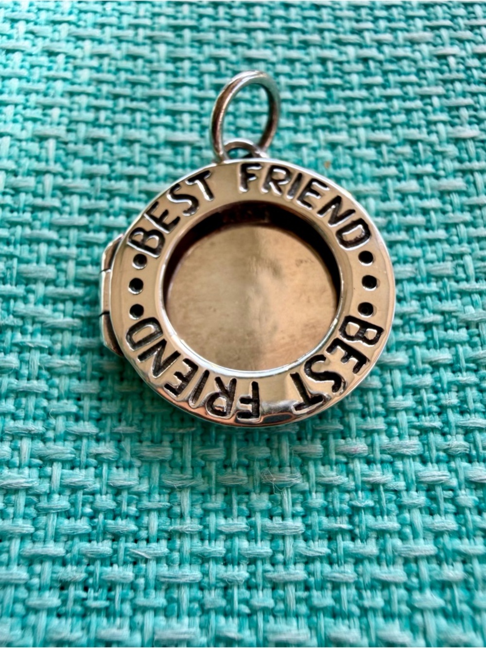 Best Friend Sterling Silver Charm Photo Locket